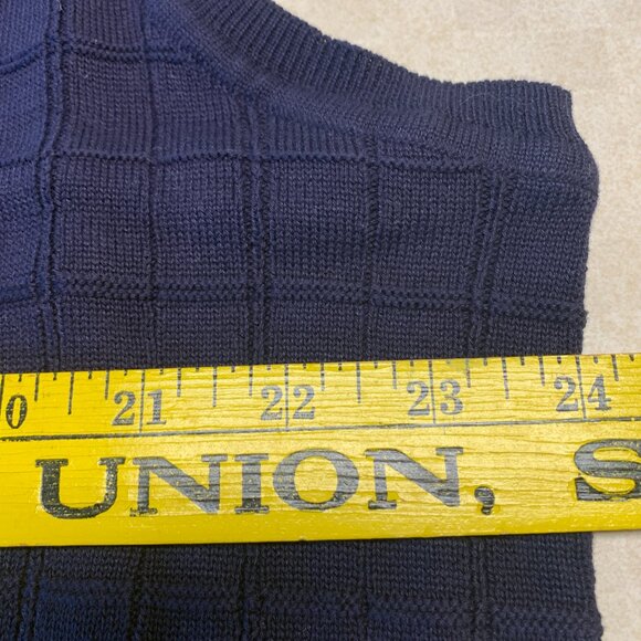 IZOD Navy Blue Men's Pullover Sweater Vest XL - Picture 7 of 10